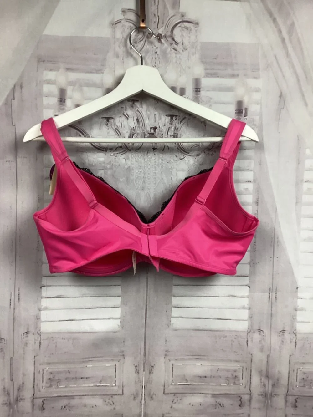 Cacique Pink Bra Lace Trim Balconette NWT 42DD